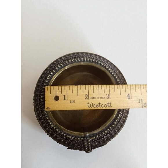 Antique African Omani Bronze Anklet Ashtray Decorative Dish - Picture 10 of 11